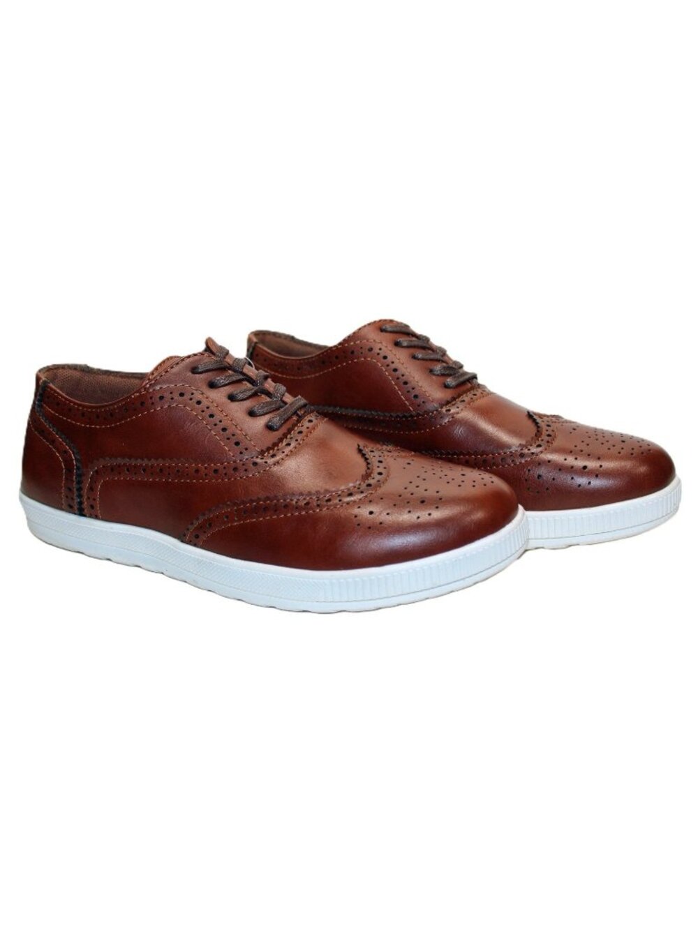 Deer Stags Big Boy's Jagger Sneaker - Cognac Brown - Size 5.5